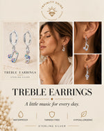 Load image into Gallery viewer, Treble Hoops