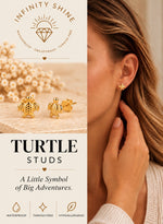 Load image into Gallery viewer, Turtle studs