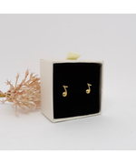 Load image into Gallery viewer, Music note studs