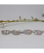 Load image into Gallery viewer, Triple hearts ring