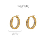 Load image into Gallery viewer, Crystal hoops