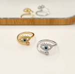 Load image into Gallery viewer, Lucky Evil Eye Ring