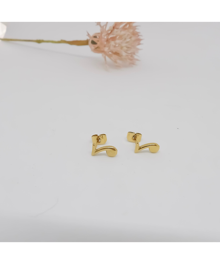 Music note studs