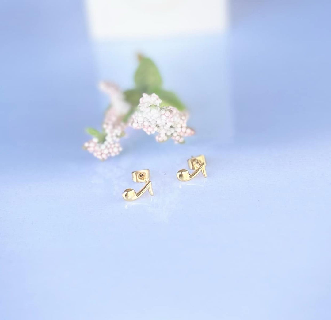 Music note studs