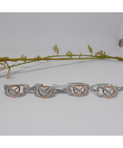 Triple hearts ring