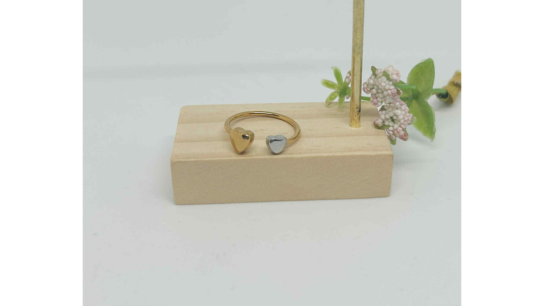 Twin hearts Ring